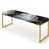 Gilded Gold And Black Luxe Marble Opulence