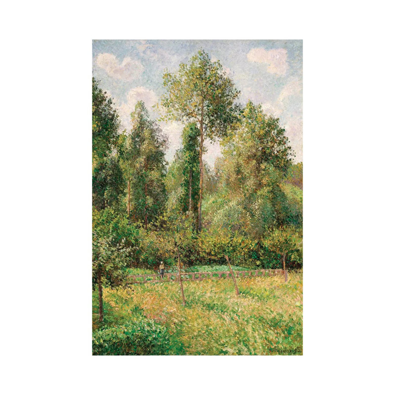 Poplars, Eragny by Camille Pissarro - Wrapped Canvas Gallery-Wrapped Canvas Giclée, 152.5 cm H x 101.5 cm W