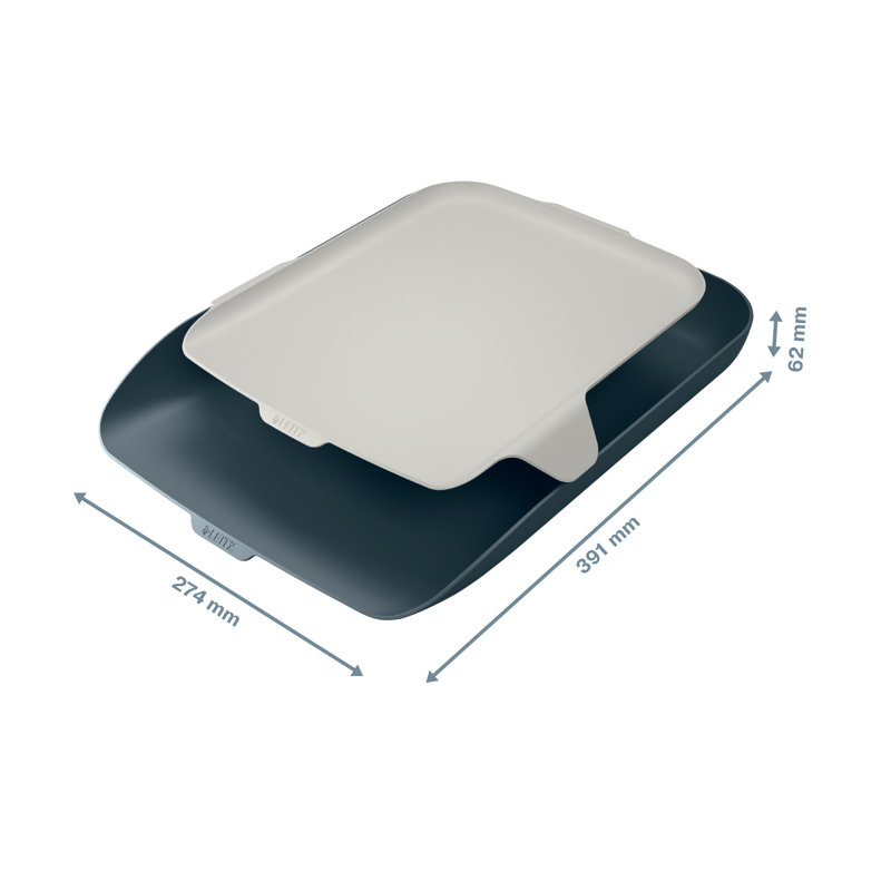 Cosy Plastic Desk Organiser, Grey