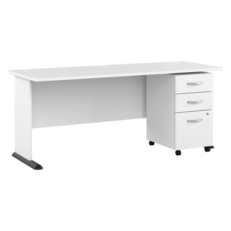 Ensemble de bureau d'ordinateur Studio A, Blanc