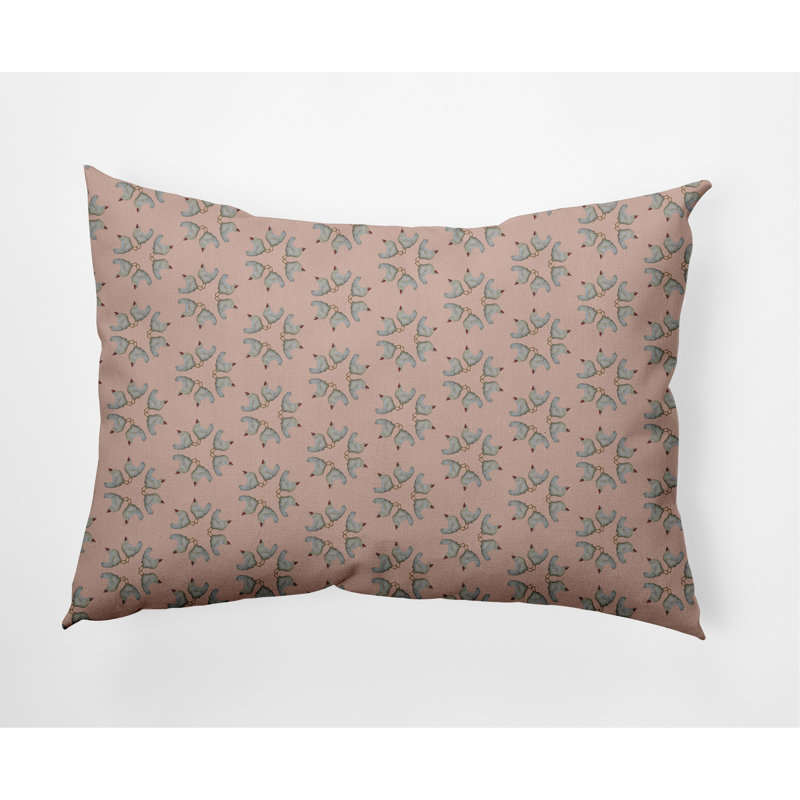 Reversible Throw Pillow, Sunwashed Red