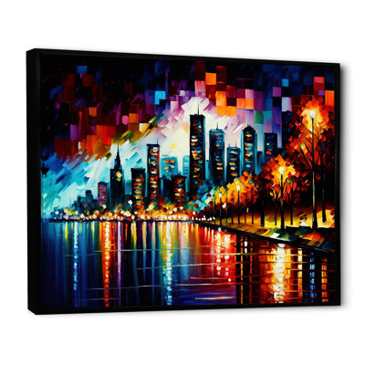 «Colorful City in Vancouver II», reproduction sur toile