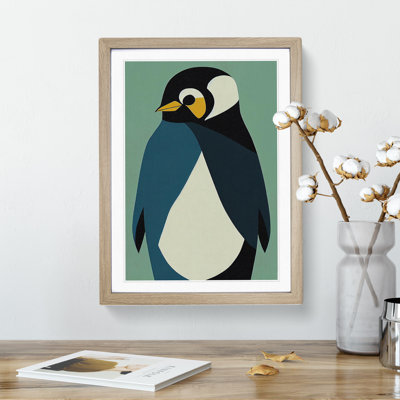 Penguin In Abstract No.4 - Wall Art