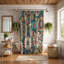 Rideau de douche 1 pièce Boho Blossom Groove-431301764