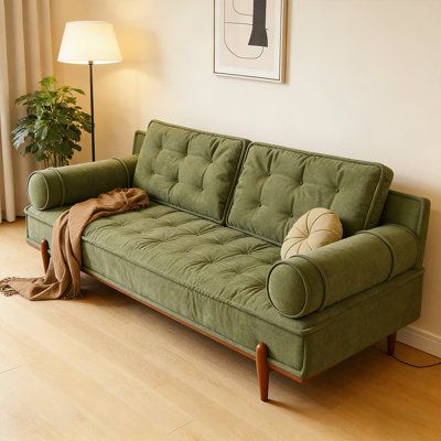 Green Velvet Standard Sofa