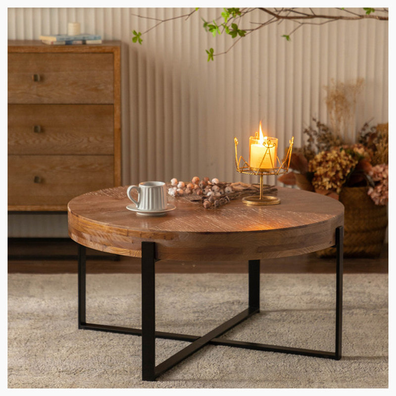 Table basse Ceairra, H 17,72 po x L 33,86 po x l 33,65 po, Noir
