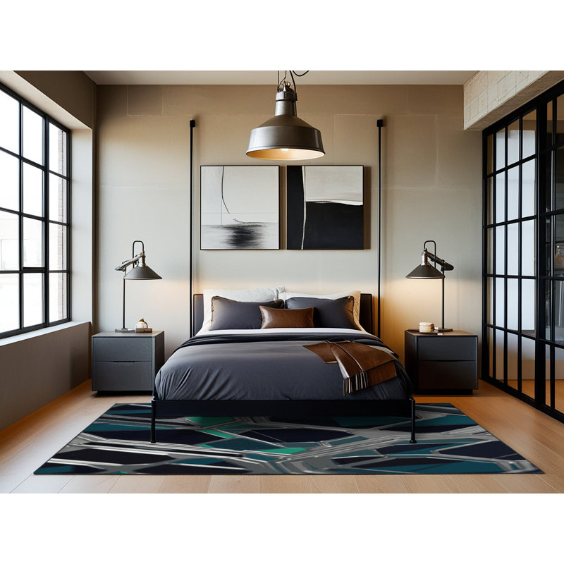 Radiant Orbit Rug, Round 5'
