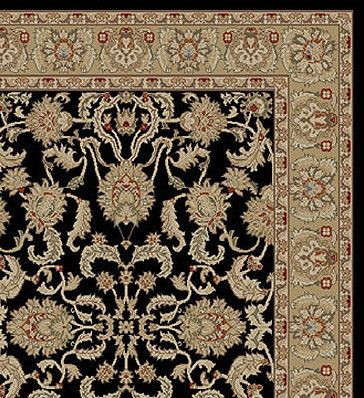 Tapis oriental noir à tissé plat Bitner, Rectangle 9 pi 3 po x 12 pi 6 po