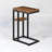 Naarden Rustic C Shaped Table Foldable End Table Industrial Side Sofa Tables Living Room