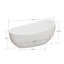 Baignoire de trempage autoportante 63 po Moon