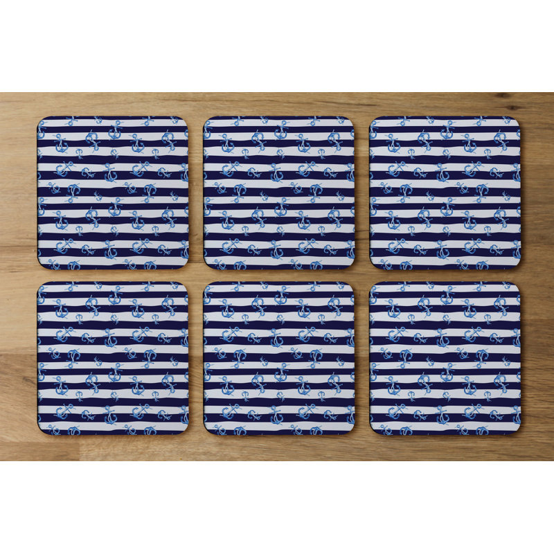 Square 6 Piece Coaster Set