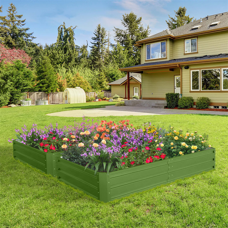 Lit de jardin polyvalent en métal pour une plantation abondante et une utilisation à long terme