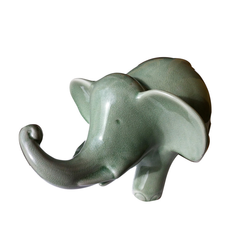 Ardrie Animals Figurines & Sculptures, 8" H x 10" W x 14" D, Green