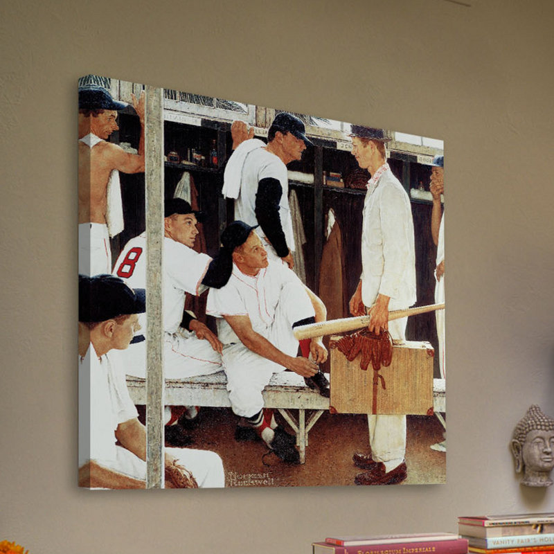 The Rookie by Norman Rockwell - Wrapped Canvas Painting, 46 cm H x 46 cm W x 4 cm D