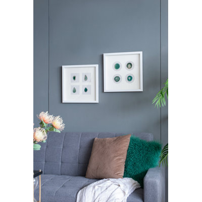 Scarbrough Shadow Box Wall Decor With Agate Slices And Premium Materials