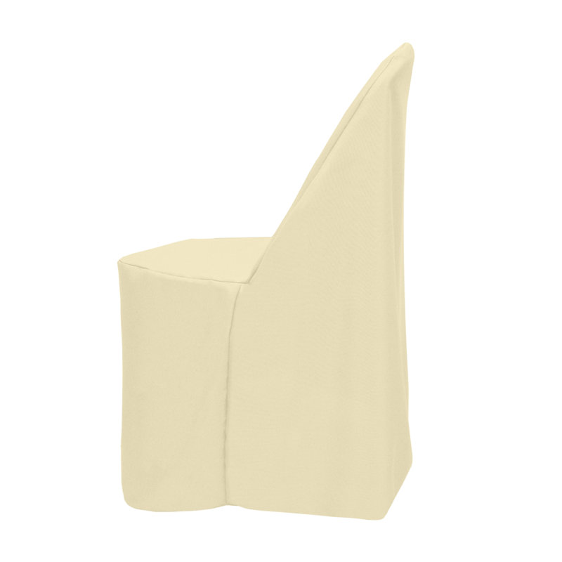 Housse pour chaise de salle à manger, Mélange de polyester brun clair