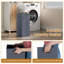 Rubber Wood, MDF, Fabric Freestanding Linen Cabinet