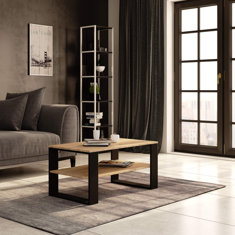 Shamanique Coffee Table with Storage, Black