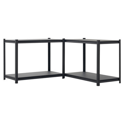 Tablettes de rangement réglables à 4 niveaux, capacité de 2400 lb, étagère de rangement de garage robuste, étagère utilitaire en métal, pour garage atelier sous-sol, l 40,55 po x P 20,55 po x H 60,2 po