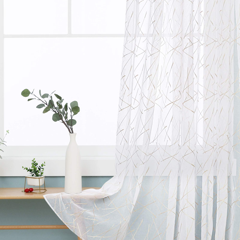Cleversey Semi Sheer Curtain Pair