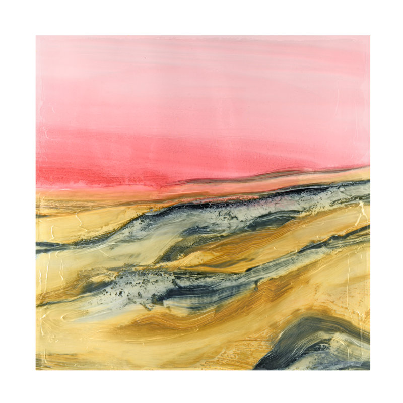 Art mural sur toile tendue - «Sunset Sunset II» par Ethan Harper pour décoration de salon, de chambre à coucher ou de bureau - 18 x 18