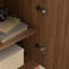 Armoire d'appoint en bois 38,2 "à 2 portes avec panneaux ondulés-1176704088
