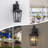 Abarca 20''H Iron Black ETL Tempered Glass Outdoor Wall Light with Dusk to Dawn-1864682610-1864682611