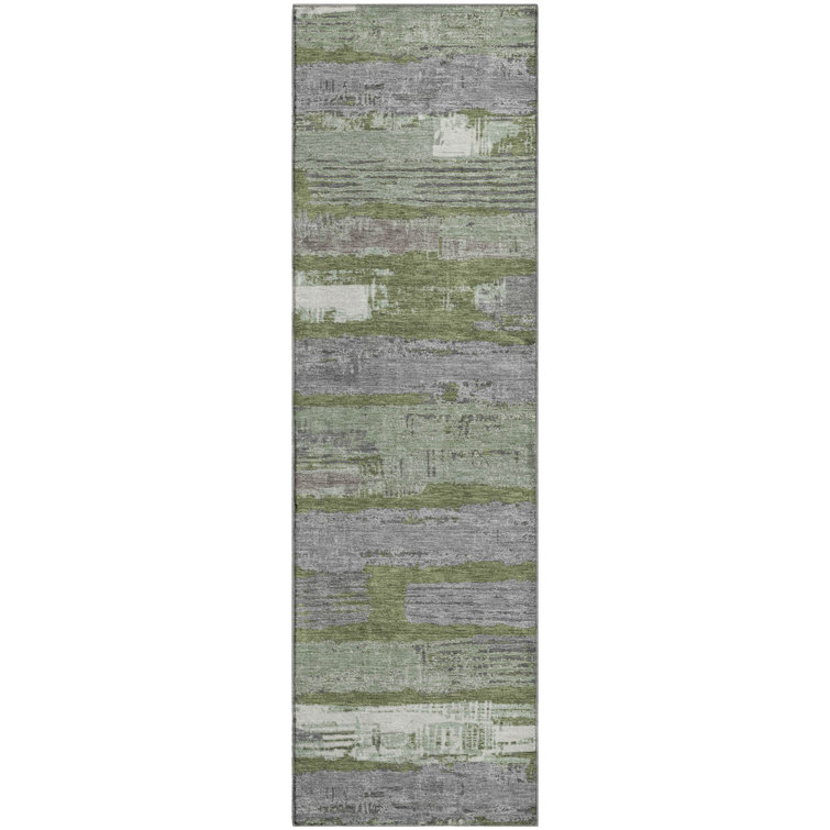Premium Machine Washable Slesnick AMF1665 Stripes Rug