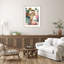 «Bright Tropics Leopard» par Fab Funky, impression sur bois encadrée-430741309