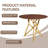 37Inch Round Dining Table, Small Round Kitchen Table With Golden Metal Legs, Suitable For 2 To 4 People, Modern Dining Room Table-30621509