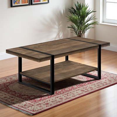 Table basse à 1 tablette Tameka Farmhouse