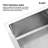 30"L Drop-in Single Bowl Stainless Steel Kitchen Sink with Pull-out Faucet, Digital Display, Cutting Board, Colander, Basket Strainer-115161802