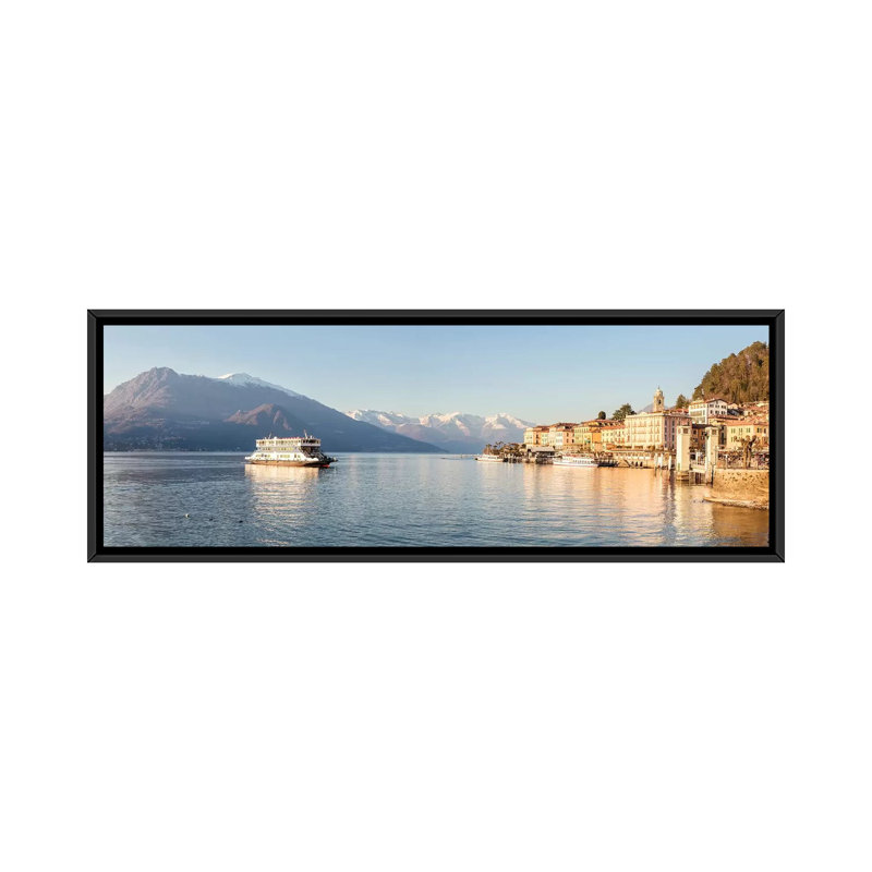 « bellagio panoramique, como lake, italie » par matteo colombo, reproduction d’impression sur toile tendue