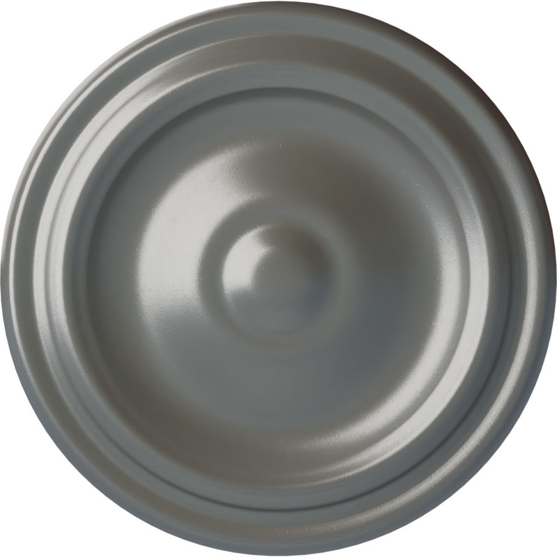 Médaillon de plafond H 9,625 po x l 9,625 po x P 1,125 po Maria, Argent