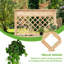 Jardinière surélevée d'extérieur avec treillis Ahmod