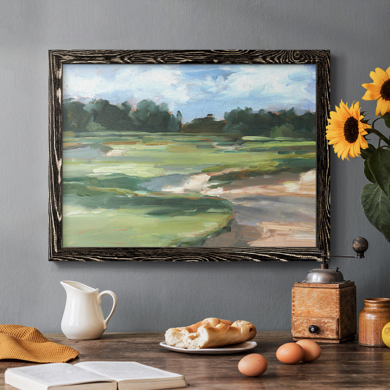 " Golf Course Study II ", Black, 18" H x 26" W