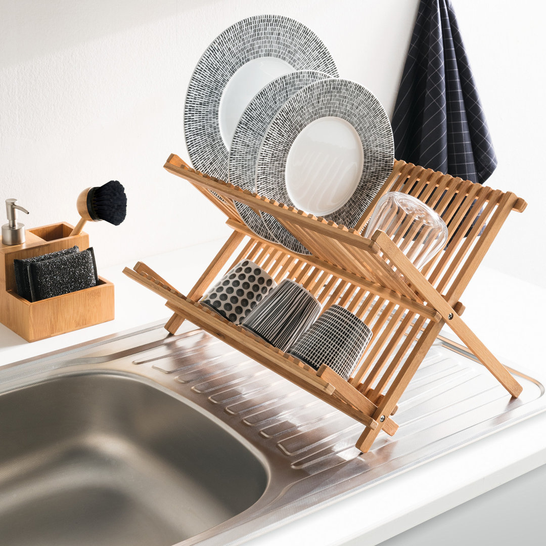 Bamboo Dish Rack Drainer