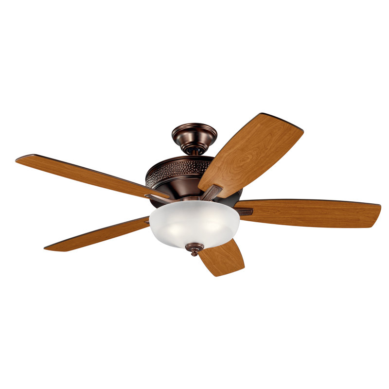 Monarch II" 52'' Ceiling Fan with LED Lights, Oil Brushed Bronze
