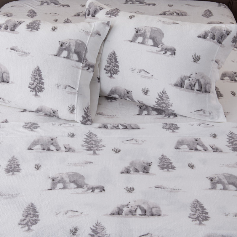 Ensembles de draps en velours ultra doux, Roi, Ours polaires du pôle Nord