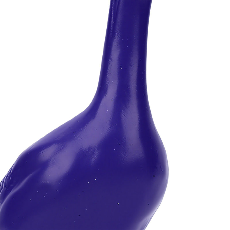 Statue d'oie avec pieds peints, résine, figurine décorative pour la maison, bureau, jardin, patio, extérieur, mauve, Purple