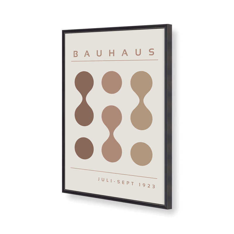 Brun Bauhaus Flow I, impression , H 11,25 po x l 9,25 po, Zinc patiné