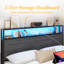 Base de lit grand format avec pied de lit de rangement-1367111822