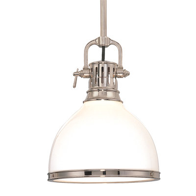 Randolph 1 - Light Pendant, Polished Nickel, 10"