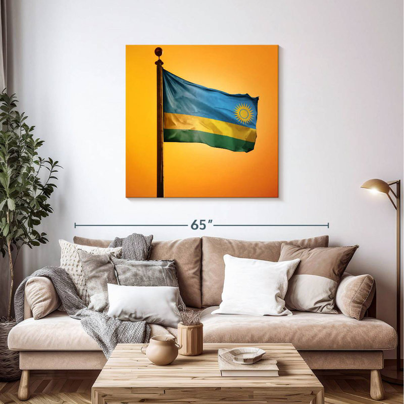 Borges Rwanda Flag Sunset