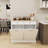 Stylish Dual-drawer White Mdf Trash Cabinet For Versatile Home Use