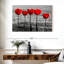 Cinq tulipes rouges Harnek-107714846