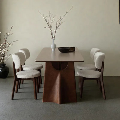 Retro simple style rectangular dining table