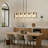 5-Light Dimmable Linear Chandelier Square /Rectangle Chandelier Dining room Light for Dining Room-267465899-267465900