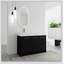 Meuble-lavabo autoportant de 48 pouces avec lavabo en résine, porte à fermeture douce et rangement spacieux pour les salles de bain modernes