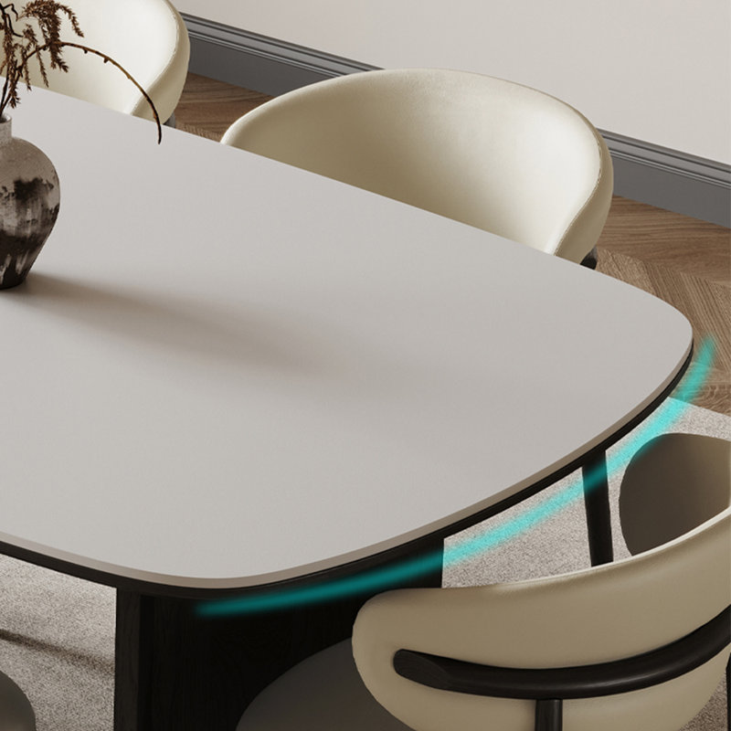 Table de salle à manger et chaise en bois massif Muhésh, H 29,9 po x L 62,9 po x l 31,4 po
